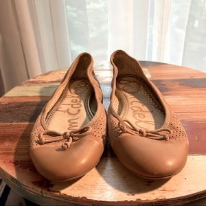 Sam Edelman Perforated Nude Ballet Flats